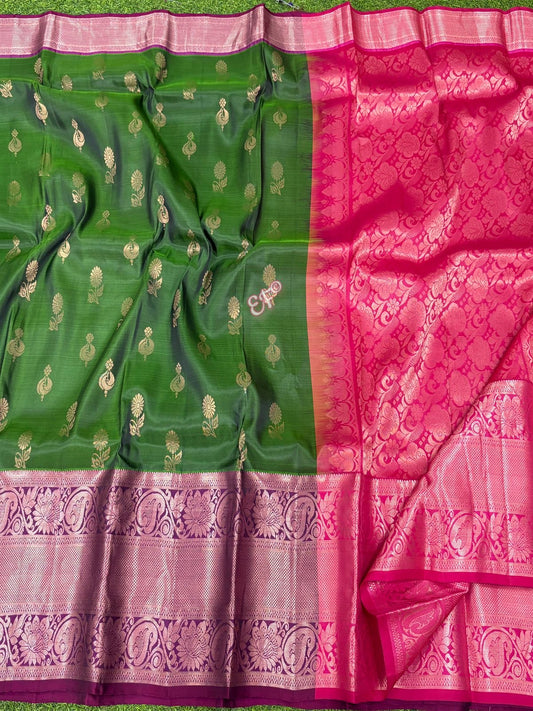Beautiful vintage Kanchi Lightweight Pattu Sarees