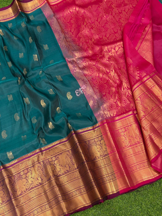 Beautiful vintage Kanchi Lightweight Pattu Sarees