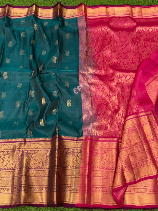 Beautiful vintage Kanchi Lightweight Pattu Sarees