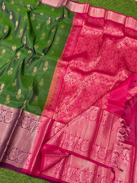 Beautiful vintage Kanchi Lightweight Pattu Sarees
