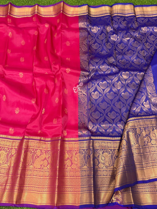 Beautiful vintage Kanchi Lightweight Pattu Sarees