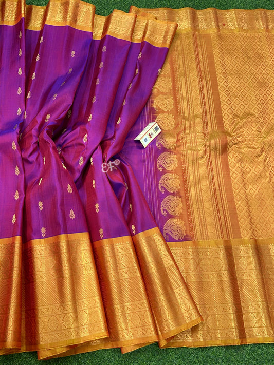 Bridal and Traditional Pure Handloom Double Warp Gadwal Pattu Sarees