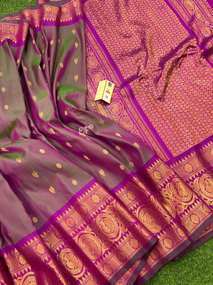 Bridal and Traditional Pure Handloom Double Warp Gadwal Pattu Sarees