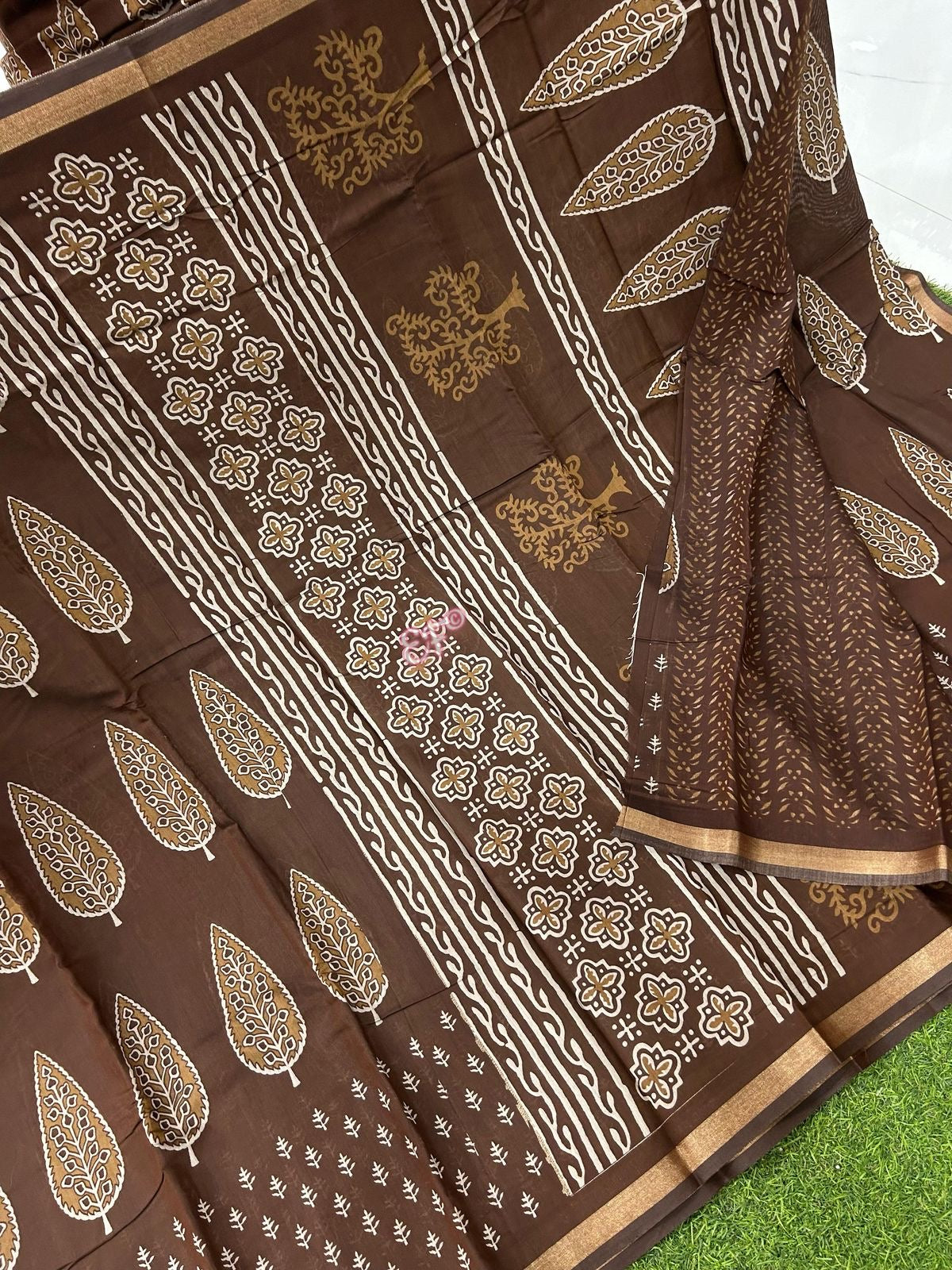 Summer Special soft and Lightweight Block Printed Chanderi Silk Sarees