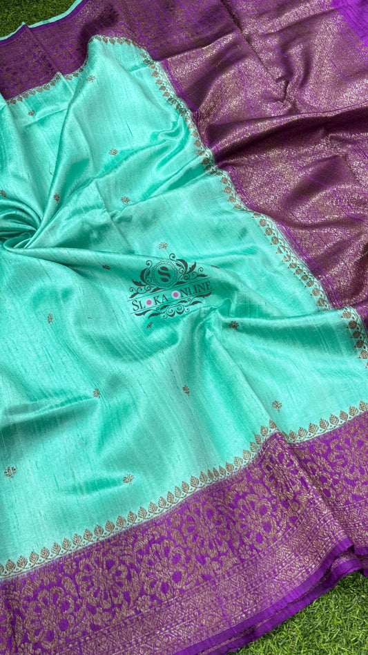 Exclusive and Traditional Pure Handloom Tussar Pattu Sarees
