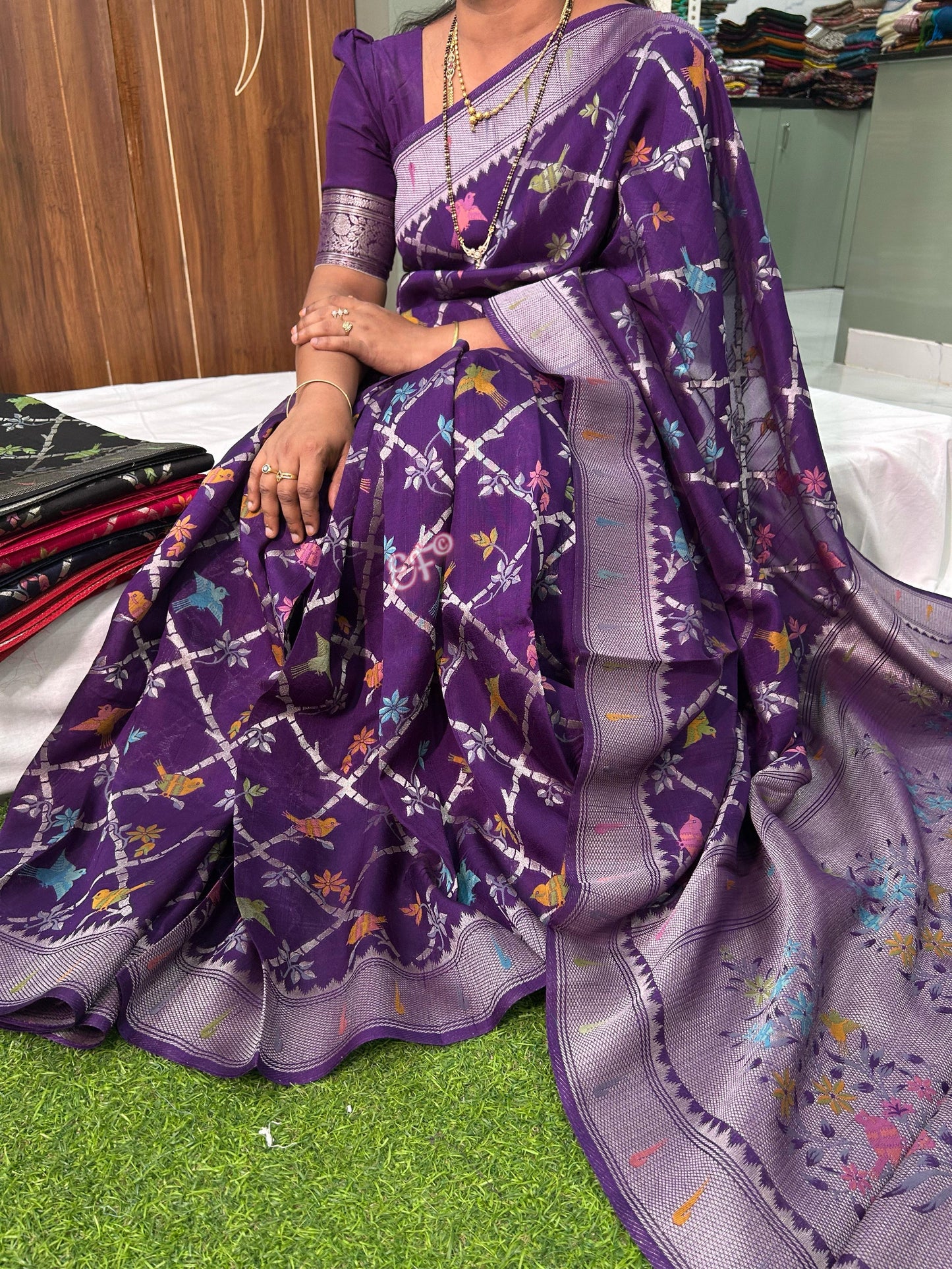 Beautiful Pure Munga Tusser Silk Sarees