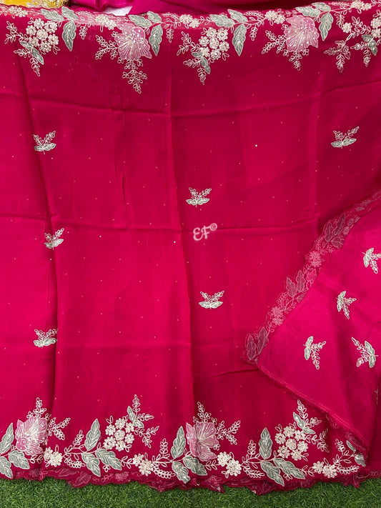 Pure Handloom soft Organza Silk Sarees