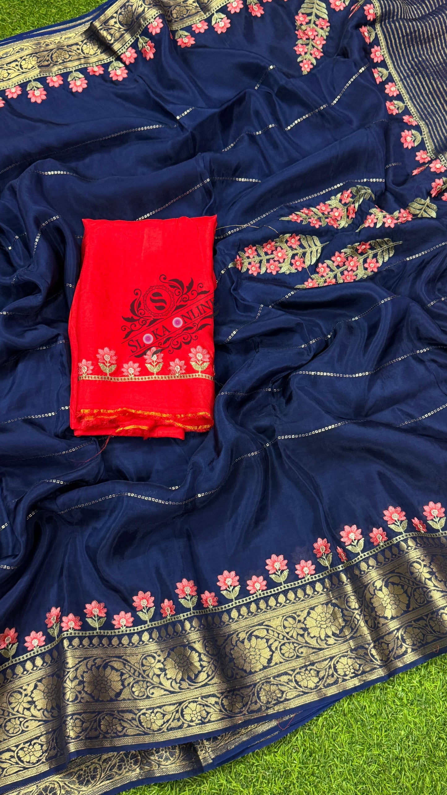 Latest Designed Banarasi Crape Silk Sarees