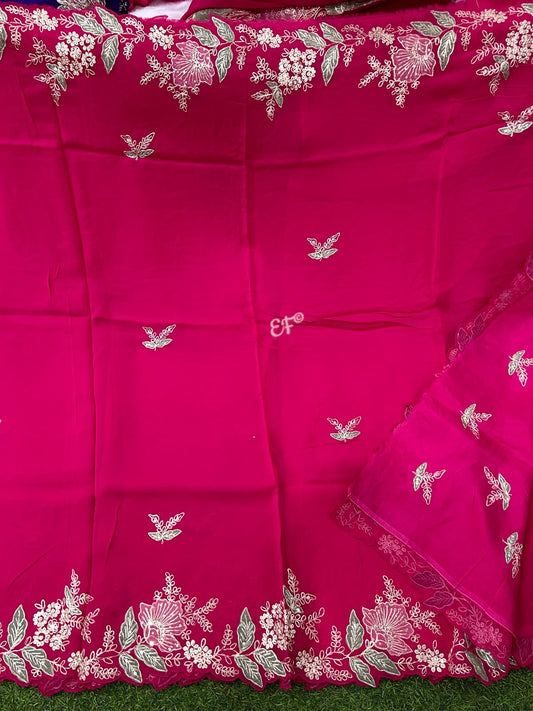 Pure Handloom soft Organza Silk Sarees