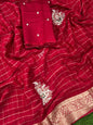 Beautiful Pure Mysore Crape Checks sarees