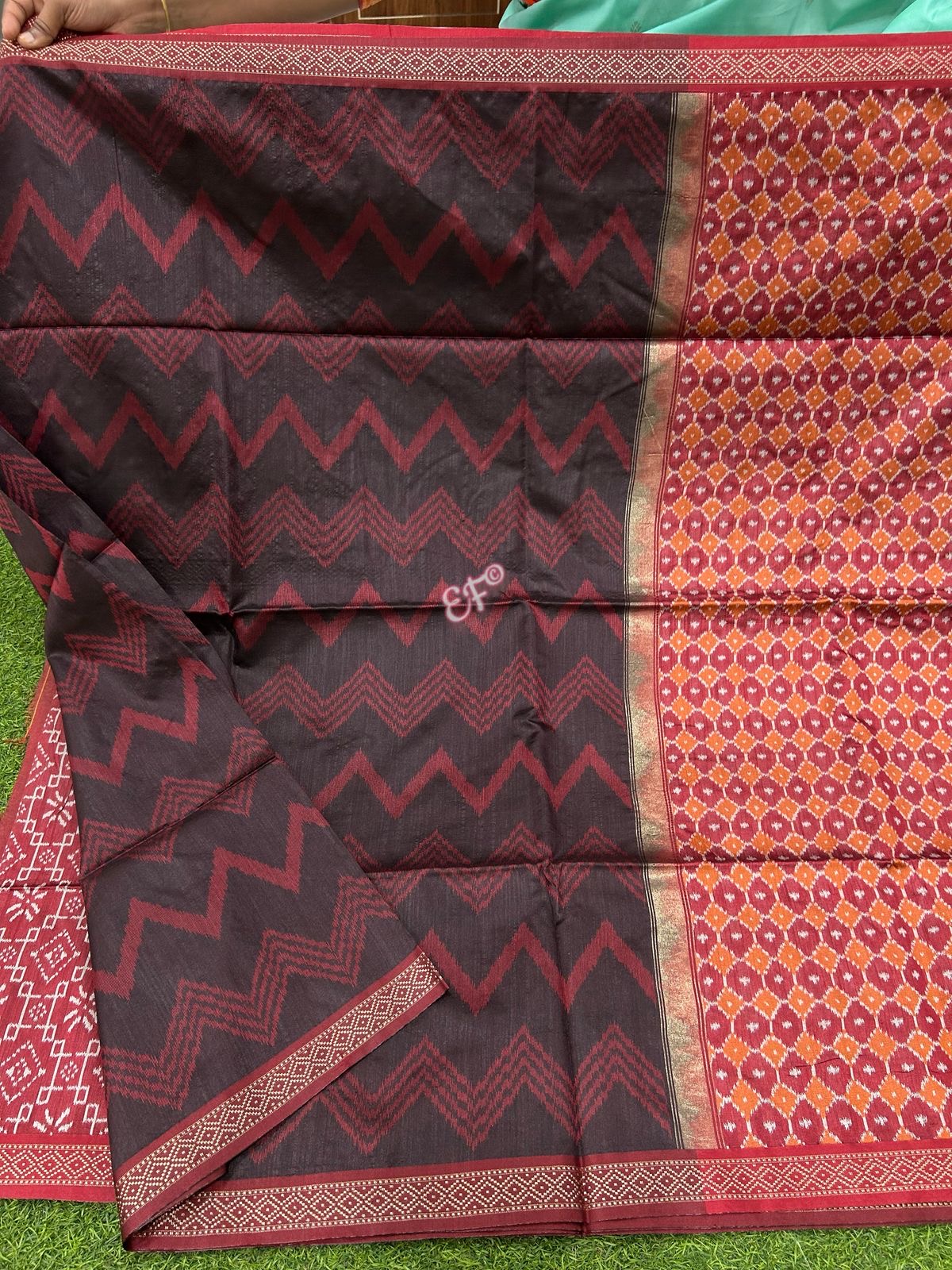 Budget Friendly Ikkat Tusser Silk Sarees