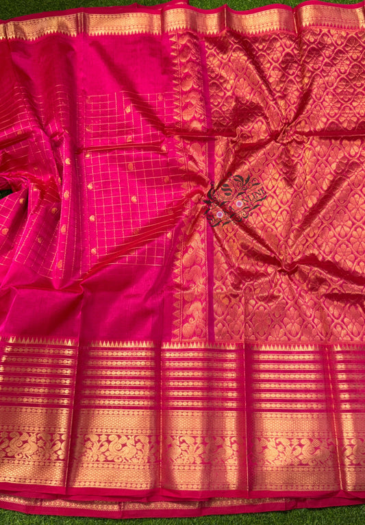 Pure Handloom Mangalagiri Cotton Silk Sarees