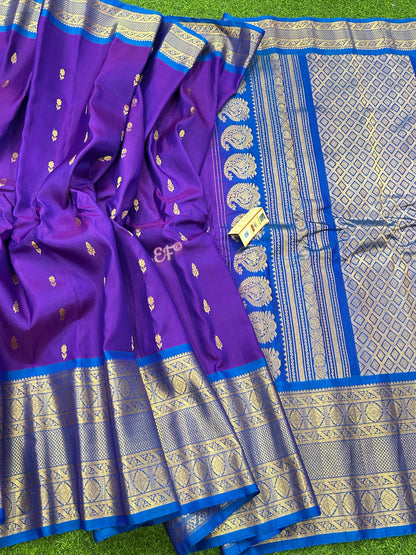 Bridal and Traditional Pure Handloom Double Warp Gadwal Pattu Sarees