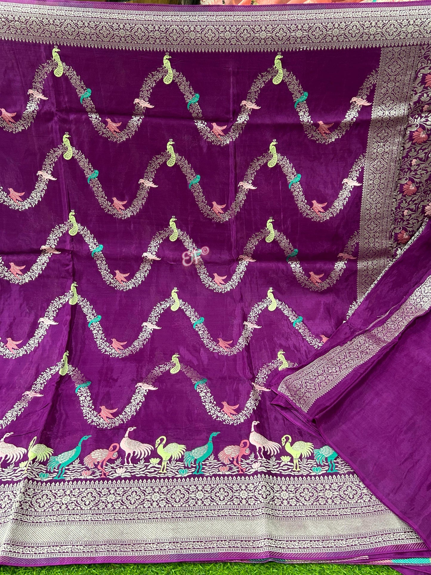 Pure and Lightweight Handloom Victoria Crape Silk Sarees