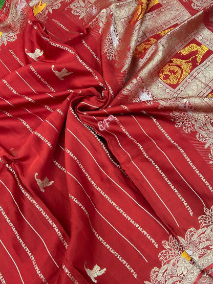 Pure Banaras Soft Satin Mashru Crape silk sarees