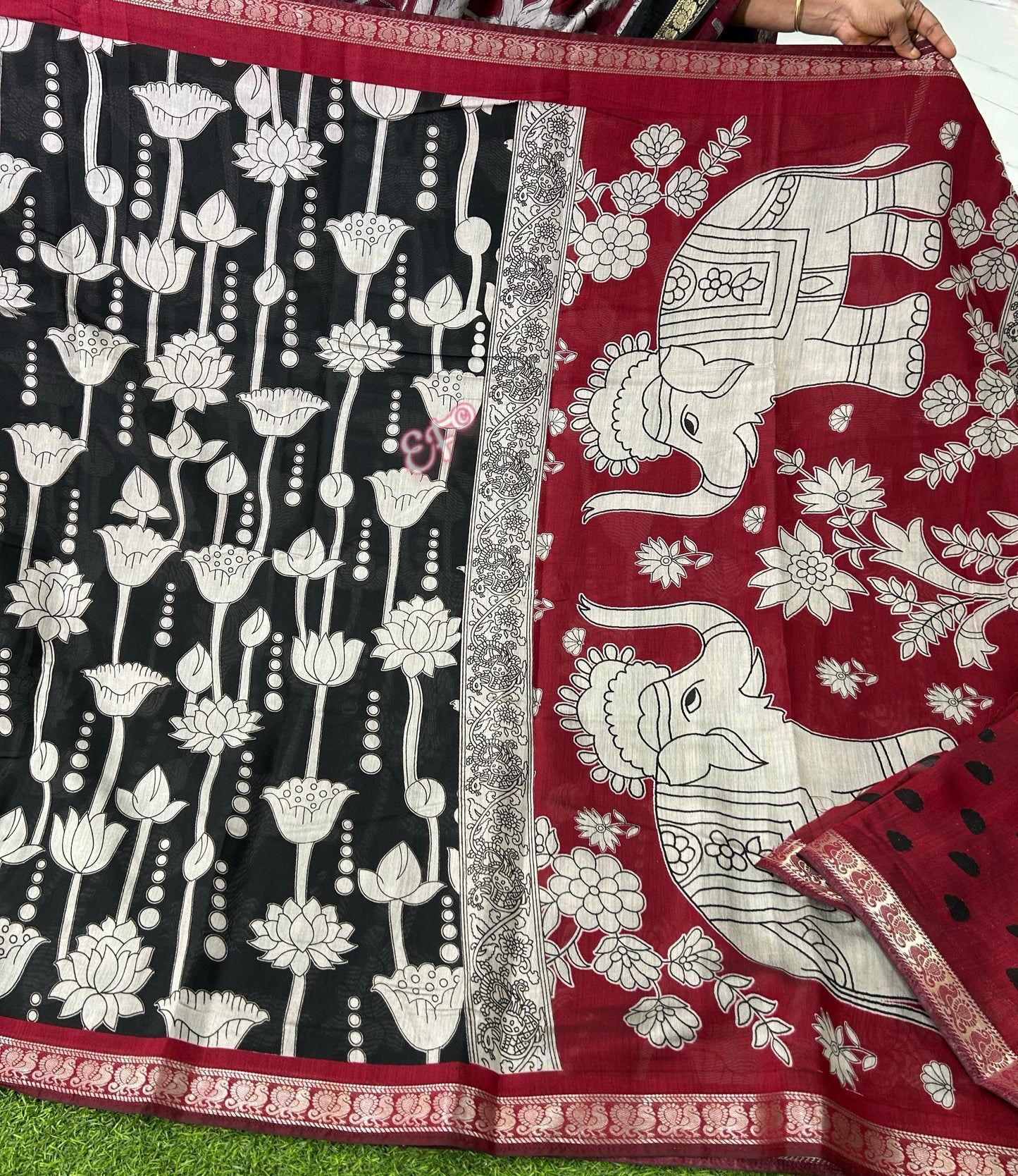 Budget Friendly Mangalagiri Kalamkari Sarees