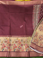 Beautiful Fancy Chiniya Checks sarees