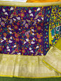 Elegant Kanchi Designed Spun Kalamkari Silk sarees