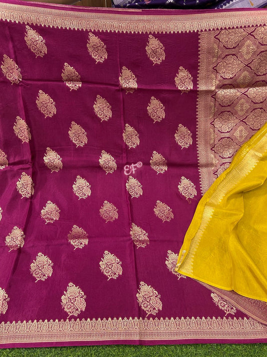 Fabulous Mashru Crape Silk Sarees