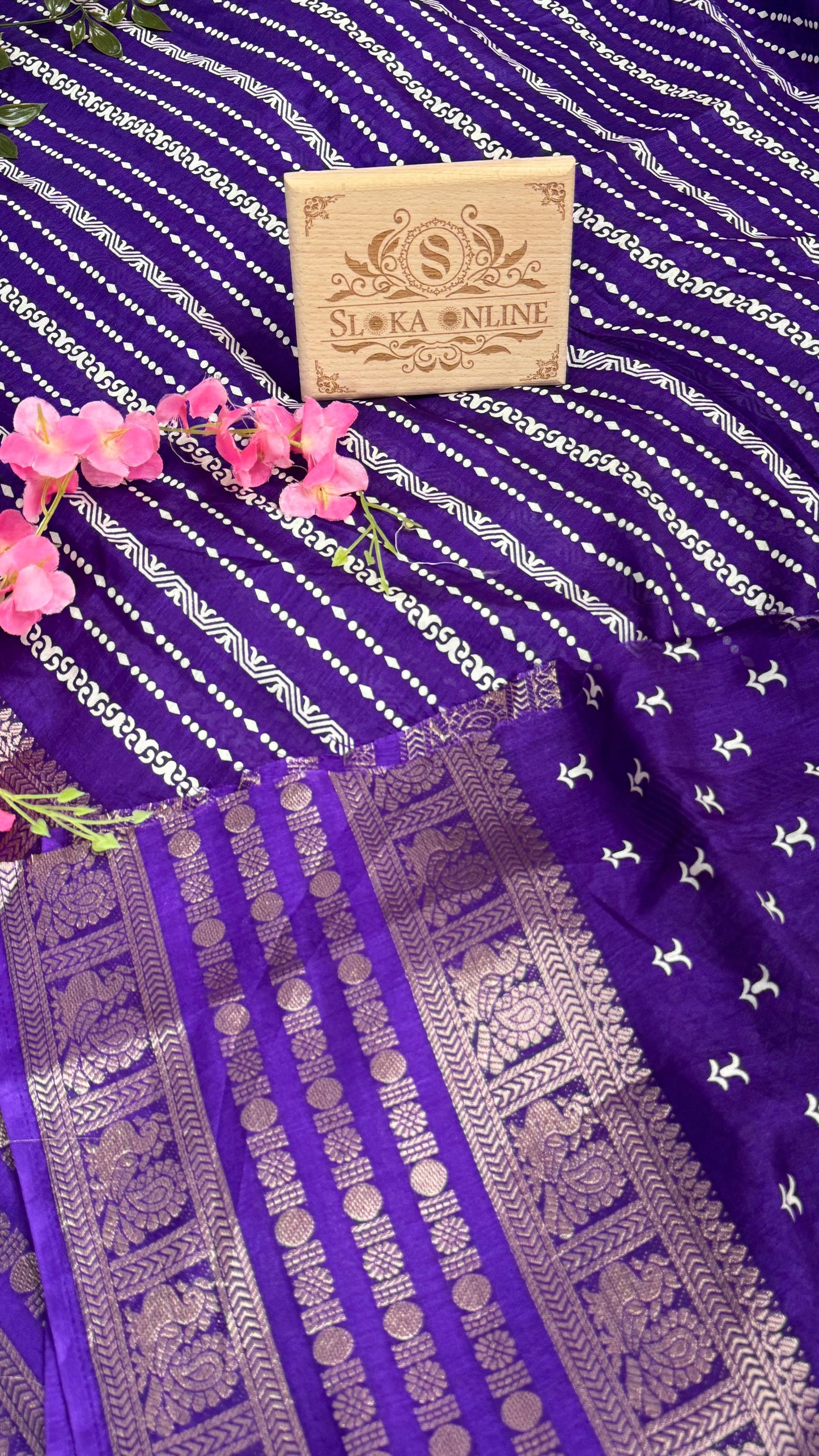Beautiful and Elegant Purple Colour Art Tussar Silk