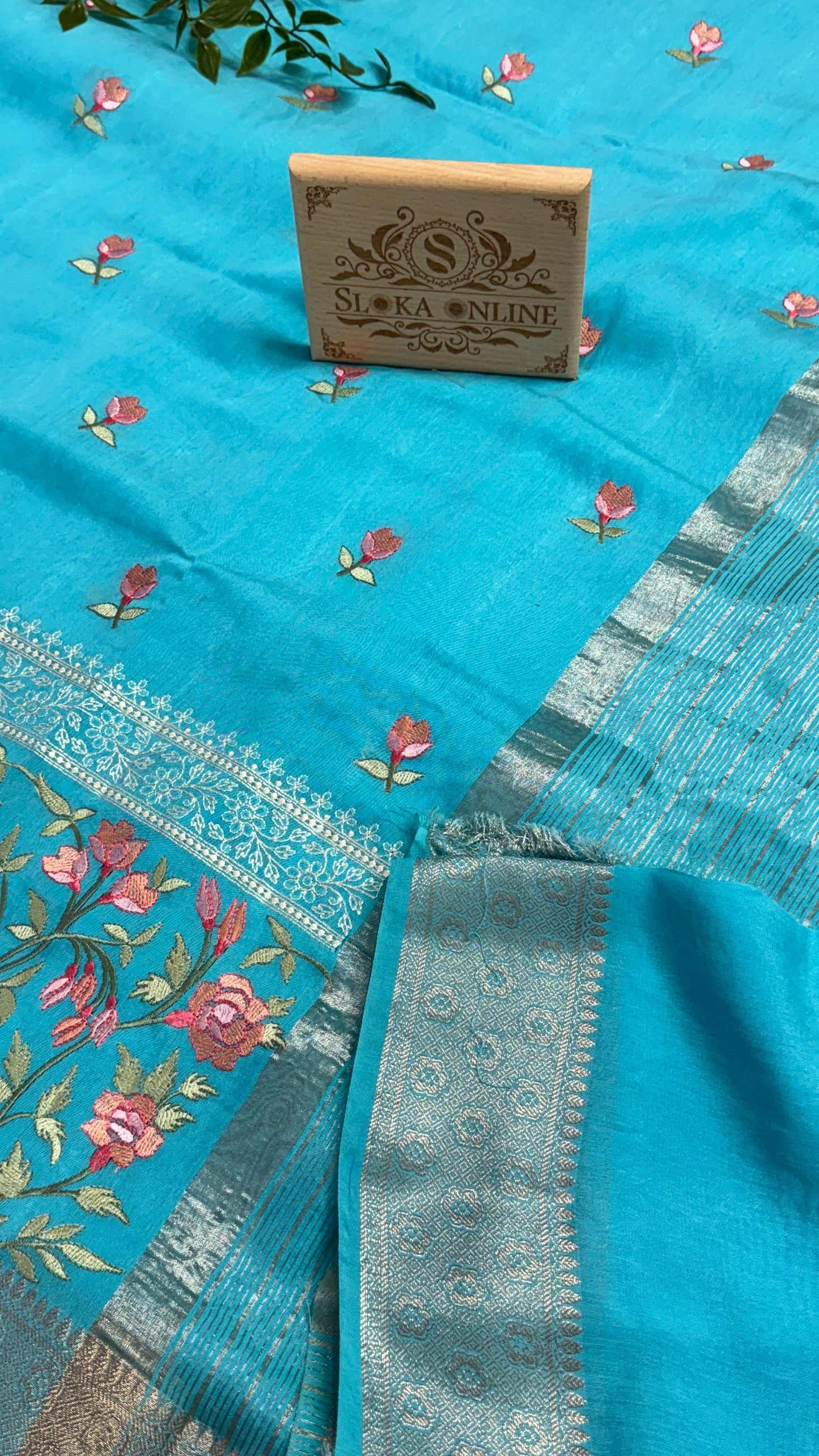Beautiful and Elegant Binny Silk Sarees With Allover Embroidery Work