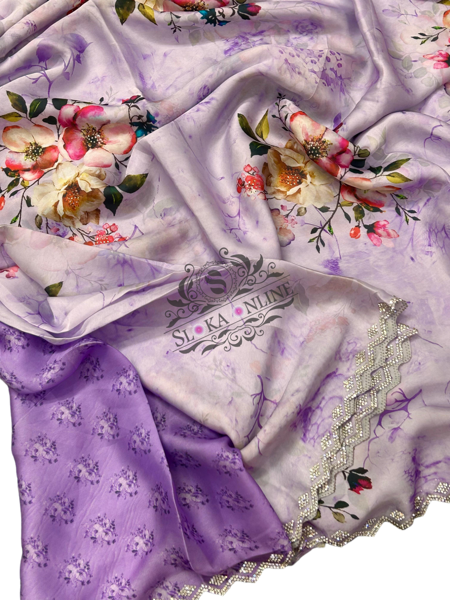 Beautiful Designer Collection Of Satin Crape Silk Sarees