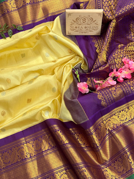 Beautiful and Elegant Pure Handloom Gadwal Silk Sarees