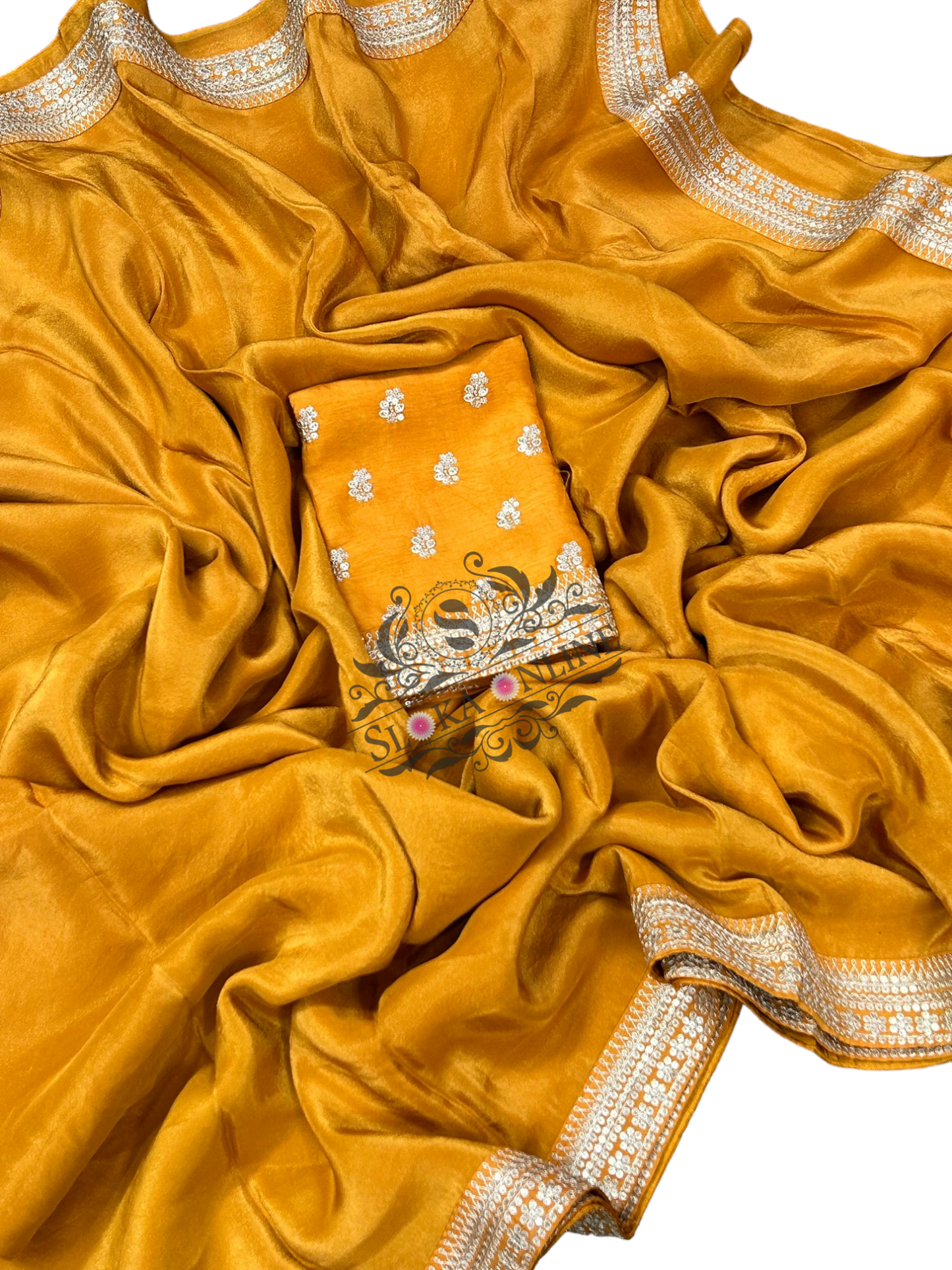 Trending Beautiful Collection of Tissue Crape Silk Sarees